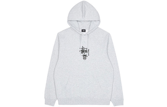 Stussy S Crown Hood Alphabet Fleece Lined Unisex 'Black Gray Orange' 1924489