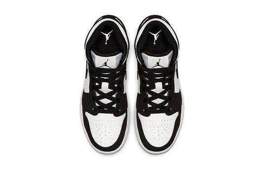 GS) Air Jordan 1 Mid SE 'Glow in the Dark Panda' BQ6931-103 - KICKS CREW