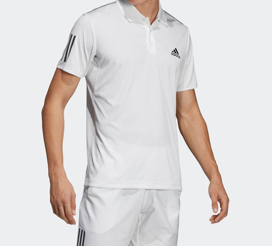 adidas Club 3STR Polo Tennis Sports Polo Shirt White DU0849 - KICKS CREW