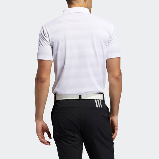 adidas Solid Color Logo Short Sleeve Polo Shirt White FS6880 - KICKS CREW