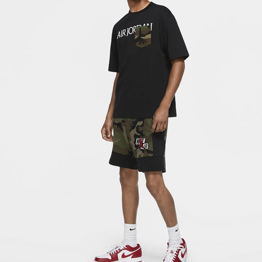 Air Jordan Jumpman Classics Camo Camouflage Knit Shorts Olive Green CU ...