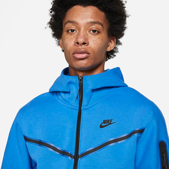 Nike Sportswear Tech Fleece Full-Zip Hoodie 'Signal Blue' CU4489-403