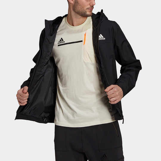 adidas Performance BSC 3-Stripes R.R. Jacket Black GM2169-KICKS CREW