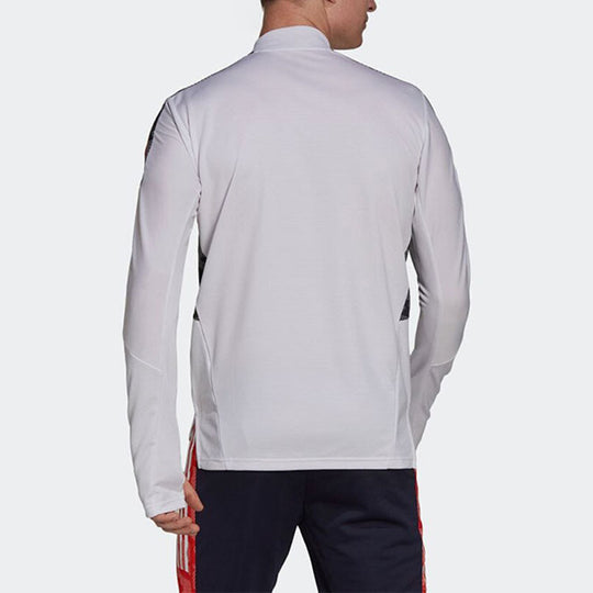 adidas Logo Stripe Colorblock Printing Slim Fit Jacket White GS6927 ...