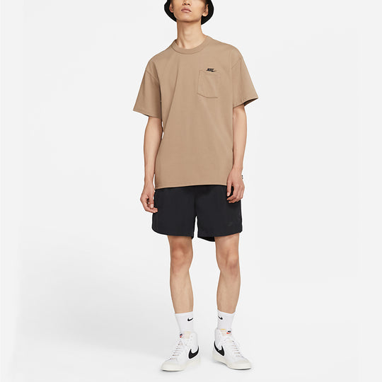 Nike Sportswear Essential Short-sleeve Polo Top in Brown