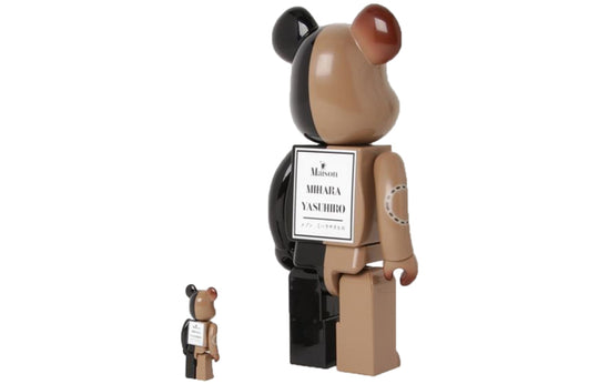 BE@RBRICK MIHARA YASUHIRO Black Brown 100%+400% 78275679 - KICKS CREW