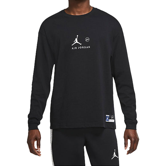 Air Jordan x Fragment Long-Sleeve T-Shirt 'Black/Reflective Silver