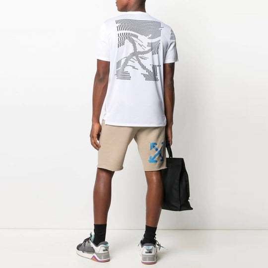 Off-White Pattern Printing Short Sleeve Slim Fit Version White OMVA017 ...