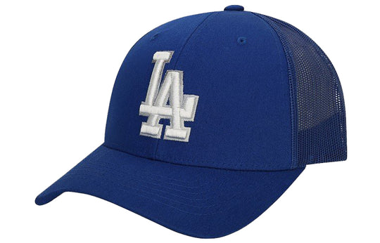 New Era Los Angeles Dodgers Baseball Cap (£15) ❤ liked on Polyvore  featuring accessories, hats, blue, blue hat, blue b…