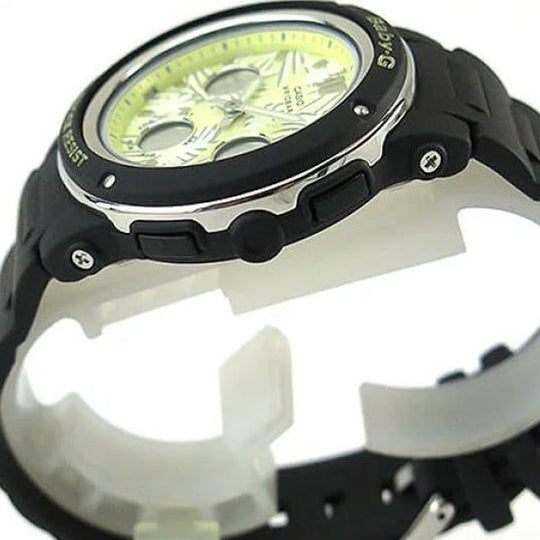 Women's CASIO BABY-G Series Numeric Casual Rubber Strap Quartz Watch Womens Black Analog BGA-150F-1A Watches - KICKSCREW