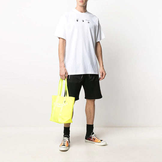 Off-White Peace Worldwide Over Tee 'White/Green' OMAA038R21JER0080155 ...