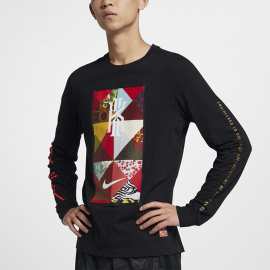 Nike Dri-Fit Kyrie CNY Long Sleeves Tee 'Black' BV8243-010 - KICKS CREW