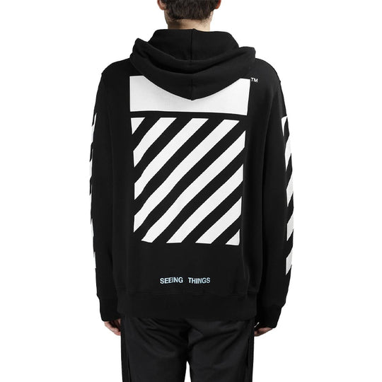 Off-White Cravaggio Long Sleeve Men's Hoody Black OMBB003F170030161001 ...