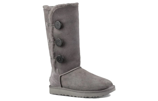 (WMNS) UGG Bailey Button Triplet II Boot High Top Gray 1016227-GREY