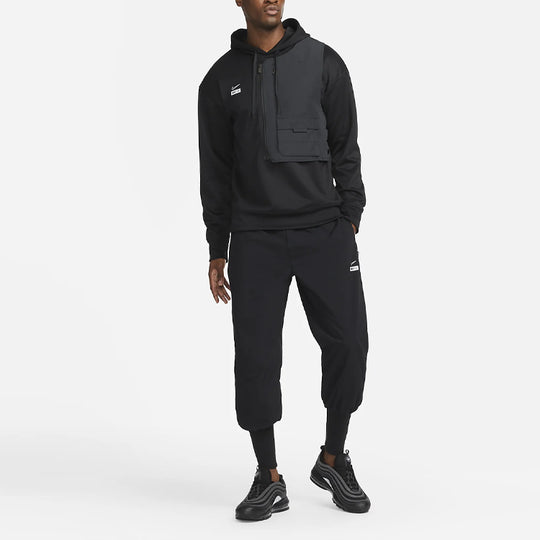 Men's Nike F.C Dri-FIT Detachable Patch Pullover Sports Black DJ0749-0 ...