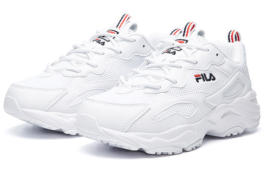 (WMNS) FILA Tracer Series Wear-resistant Low Tops Casual Shoe White  F12W021111FWT