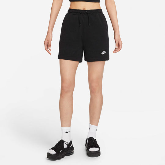 (WMNS) Nike AS W Nike Sportswear Jersey JSY HR Short Black CJ3755-011 ...