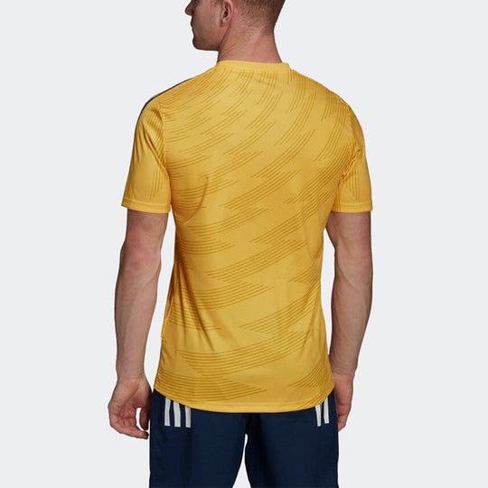 adidas Hurricanes Rugby Performance 2022 T-shirt 'Yellow Blue' H58527