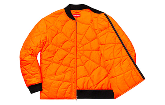 Supreme SS19 Spider Web Quilted Work Jacket SUP-SS19-921 - KICKS CREW