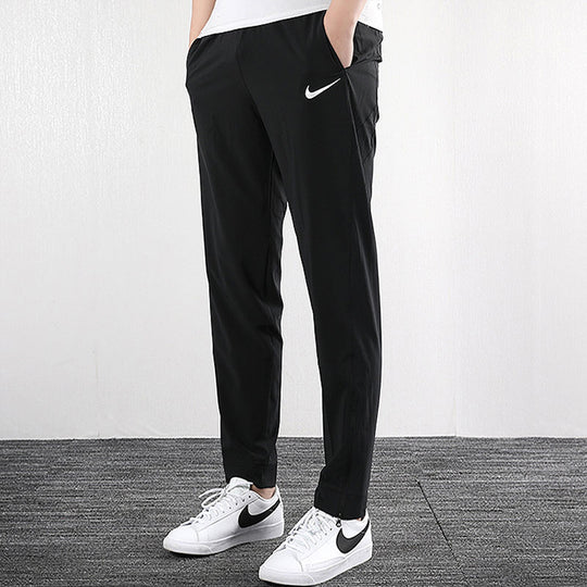 Nike Logo Drawstring Woven Basketball Sports Long Pants Black BV3355-0 ...