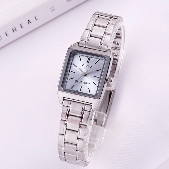 CASIO DRESS Retro Small quartz Watch Silver Analog LTP-V007D-2E