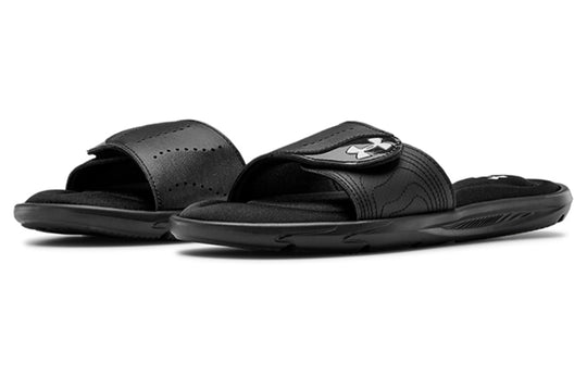 (WMNS) Under Armour Ignite 9 Slide 'Black' 3022717-001 - KICKS CREW