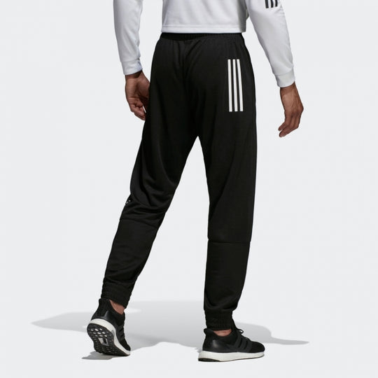 adidas Training Running Printing Logo Knit Sports Long Pants Black DT9 ...