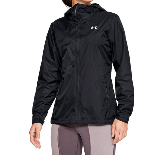 (WMNS) Under Armour Forefront Rain Jacket Black 1321443-001 - KICKS CREW