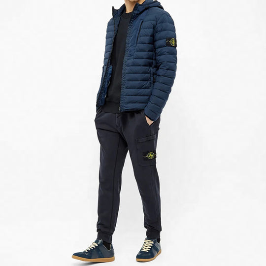 Men s STONE ISLAND Garment Dyed Crew Sweat Casual Navy Blue