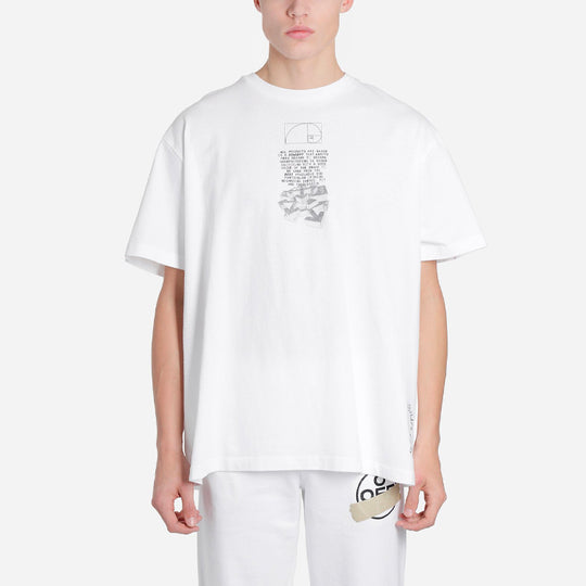 Off-White SS20 Dripping Arrows Logo Loose Short-Sleeved OMAA038R201850050110