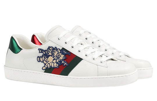 GUCCI Ace Piggy Embroidered Shoes/Sneakers White 552868-DOPE0-9064 ...