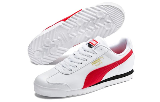 PUMA Roma Sports Casual Shoes 'White Red' 369571-11 - KICKS CREW