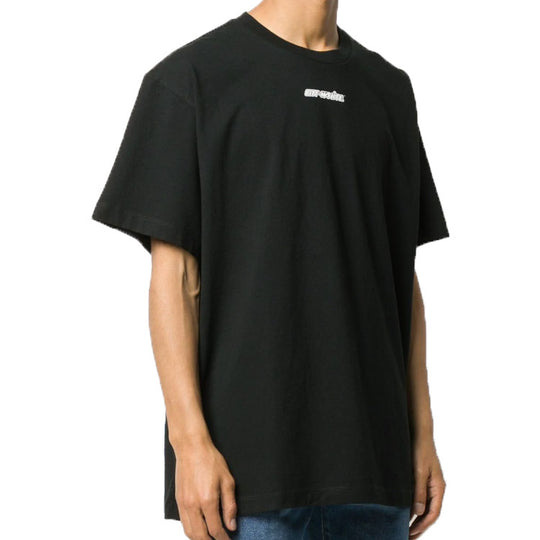 Off-White Marker Short-Sleeve Over Tee 'Black/Red' OMAA038E20JER002102 ...