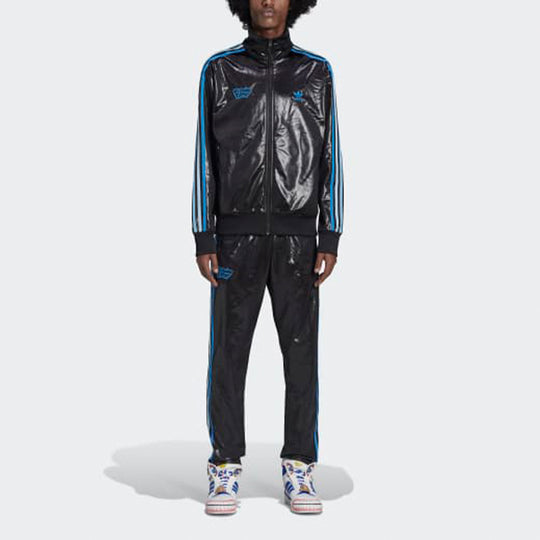 Men's adidas originals x Kerwin Frost Crossover Side Stripe Bright Straight  Casual Pants/Trousers Black HB4932