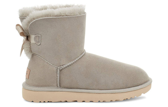 (WMNS) UGG Mini Bailey Bow II Fleece Lined light grey 1016501-GOA ...