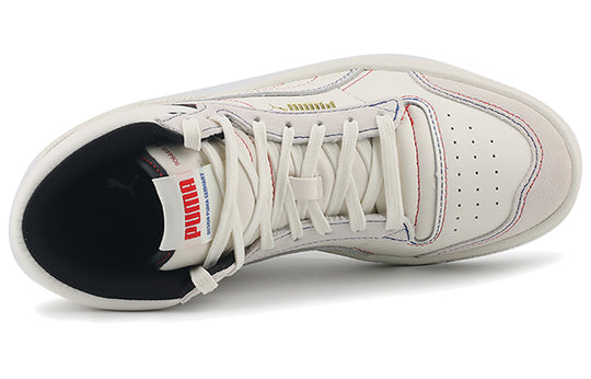 PUMA Ralph Sampson Mid Panorama 'Creamwhite Black Red' 375871-01