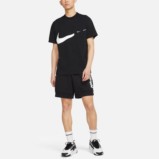 Nike Sportswear Swoosh Casual Sports Round Neck Logo Pocket Short Slee ...