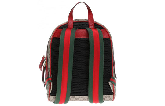 WMNS) GUCCI Boston Embroidered Logo Canvas schoolbag Backpack