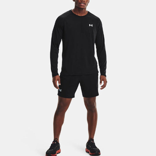 Men's Under Armour Streaker Logo Running Sports Long Sleeves Black 136 ...