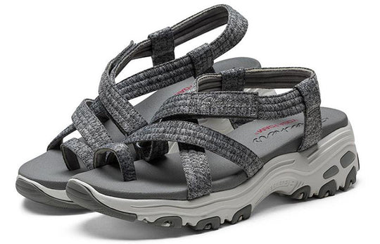 Skechers D'lites Sandals WMNS Grey 31517-GRY Sandals - KICKSCREW