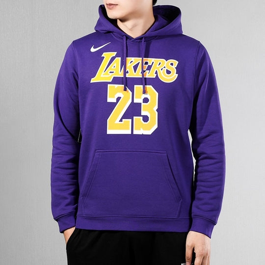 504 - Jordan NBA Los Angeles Lakers Fleece Men's Hoodie Purple