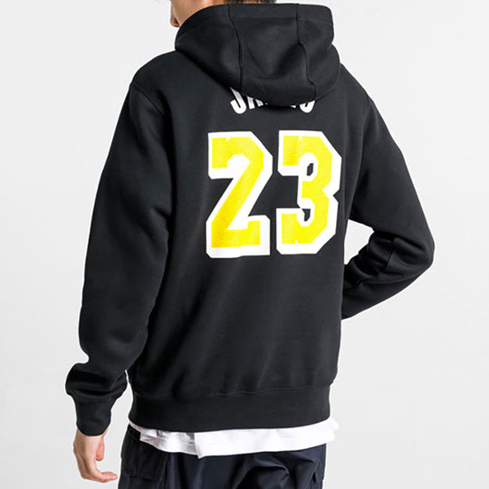Men's Nike Los Angeles Lakers Lebron James No. 23 NBA Player Long Sleeves Black DN4984-010