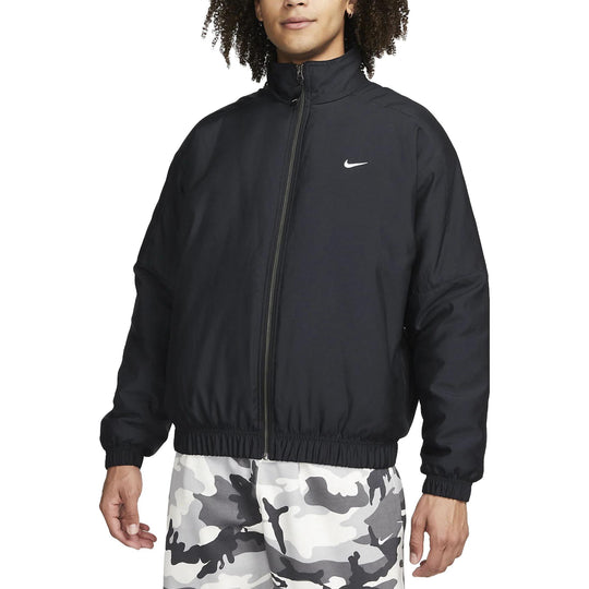 Nike Solo Swoosh Satin Bomber Jacket (Asia Sizing) 'Black' DN1267-014 ...