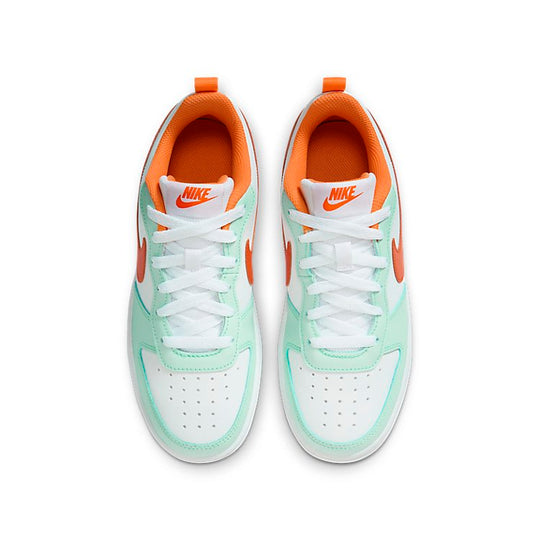 (GS) Nike Court Borough Low 2 'White Mint Form Orange' FN3687-181