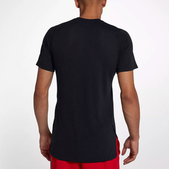 Nike Breathe Elite Basketball Sports Quick Dry Round Neck Short Sleeve ...