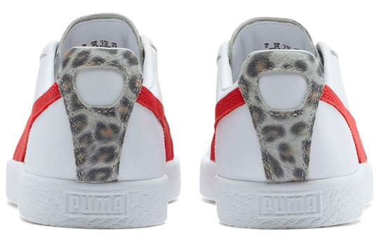 Puma clyde hot sale leopard women's sneakers