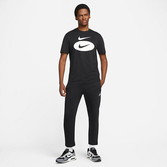 Nike Sportswear Swoosh Oval T-Shirt 'Black' DM6343-010