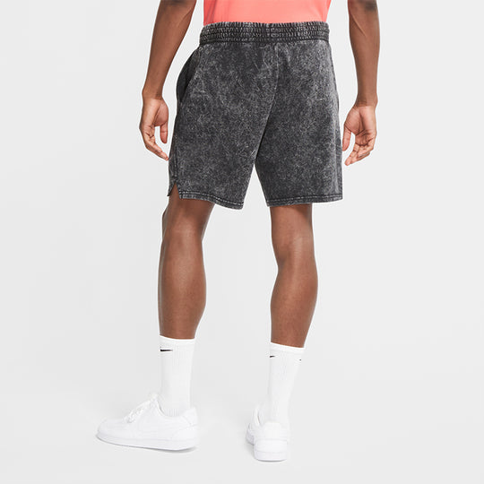 Men's Nike Sportswear Knit Washed Shorts Black CV4356-060 - KICKS CREW