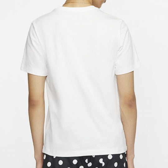 Nike Sportswear Athleisure Casual Sports Short Sleeve 'White SIlver' C ...