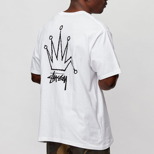 Stussy Unisex Old Crown Printing Logo White 1904510-WHITE